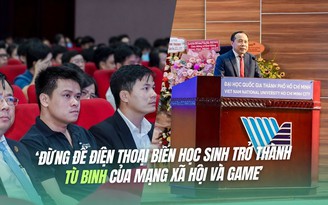 Phát biểu ‘chí mạng’ trong ngày khai giảng trường Phổ thông năng khiếu khiến cả hội trường vỡ oà