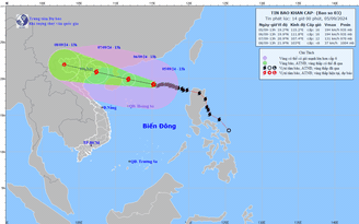 Đề nghị Trung Quốc, Philippines tạo điều kiện cho tàu thuyền Việt Nam tránh siêu bão số 3