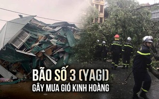 Bão số 3 (Yagi) gây mưa gió kinh hoàng, đường phố ngổn ngang