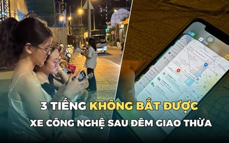3 tiếng không bắt được xe công nghệ sau đêm giao thừa 2025 ở TP.HCM