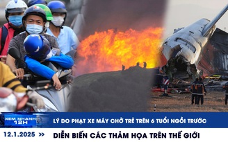 Xem nhanh 12h: Lý do phạt xe máy chở trẻ ngồi trước | Diễn biến các thảm họa trên thế giới