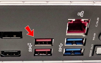 Vì sao một số cổng USB có màu đỏ?