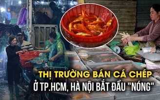 Tết ông Công, ông Táo: Nơi vắng khách, nơi tấp nập người mua cá chép đỏ