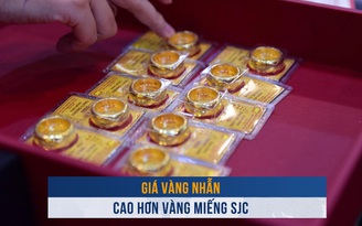 Biến động vàng ngày 7.1: Giá vàng nhẫn cao hơn vàng miếng SJC