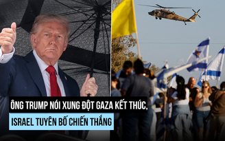 Ông Trump nói 'chiến tranh kết thúc' ở Gaza, Israel tuyên bố chiến thắng