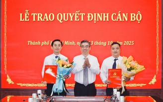 Thành ủy TP.HCM bổ nhiệm 2 thư ký Bí thư Trần Lưu Quang