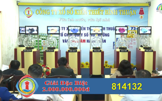 Vỡ òa 14 tờ trúng độc đắc xổ số miền Nam đài Bình Thuận