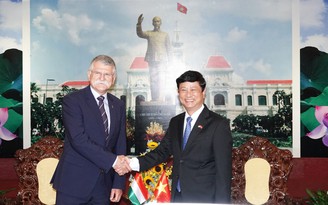 Chủ tịch HĐND TP.HCM Võ Văn Minh tiếp Chủ tịch Quốc hội Hungary