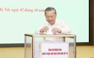 Tổng Bí thư Tô Lâm quyên góp ủng hộ đồng bào khắc phục hậu quả bão số 10