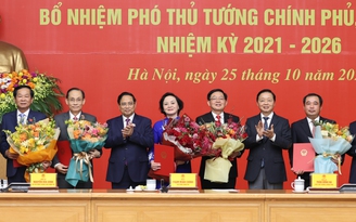 Thủ tướng giao nhiệm vụ cho 2 tân Phó thủ tướng và 3 Bộ trưởng