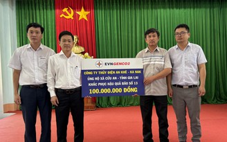 Thủy điện An Khê - Ka Nak hỗ trợ 500 triệu đồng giúp Gia Lai sau bão 13