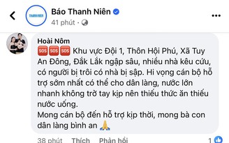 Nước lũ dâng, nhiều tin nhắn kêu cứu dồn dập gửi về Báo Thanh Niên giữa đêm