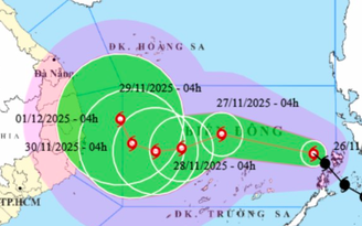 Bão số 15 (bão Koto) sẽ mạnh lên cấp 11, giật cấp 13