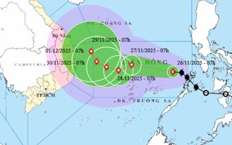 Yêu cầu 8 tỉnh, 9 bộ ứng phó với bão số 15 (bão Koto)