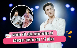 Soobin hát cùng NSND Huỳnh Tú, đêm nhạc quyên hơn 1 tỉ đồng cho miền Trung