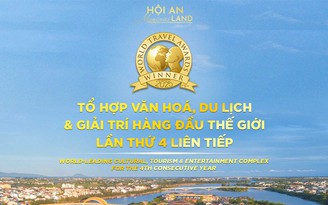 Đảo Ký ức Hội An tiếp tục được World Travel Awards vinh danh tổ hợp hàng đầu