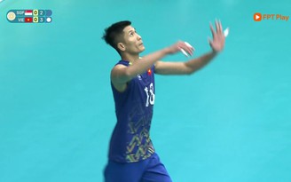Highlight bóng chuyền nam Việt Nam 3-0 Singapore: Chiến thắng dễ