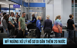 Thêm 20 nước bị Mỹ ngừng xử lý hồ sơ di dân