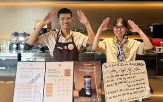 Quán trà sữa ở trung tâm TP.HCM nơi khách gọi món bằng cách... viết