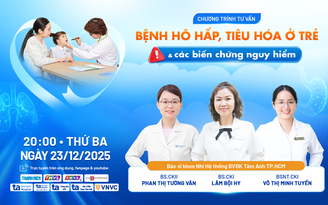 Chuyên gia tư vấn trực tuyến về biến chứng bệnh tiêu hóa và hô hấp ở trẻ