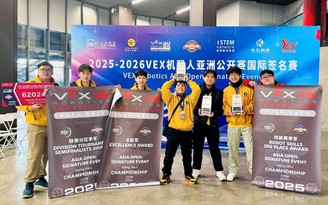 Đội tuyển Việt Nam lập kỳ tích tại VEX Robotics châu Á mở rộng 2025