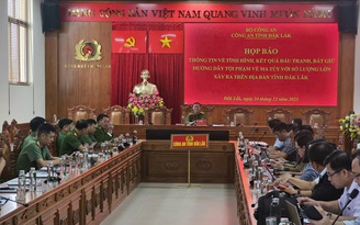 Công an tỉnh Đắk Lắk triệt phá đường dây ma túy xuyên quốc gia