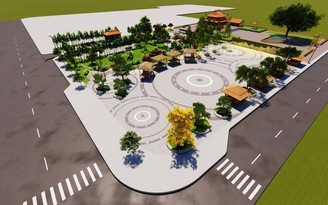 Sáng tác phác thảo bức phù điêu Khu công viên phía tây đền thờ Thoại Ngọc Hầu