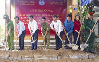 Khánh Hòa: Khởi công xây dựng nhà cho hộ dân bị sập do thiên tai