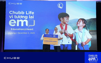 'Chubb Life - Vì Tương Lai Em' đồng hành cùng trẻ em khó khăn, vùng bão lũ