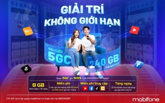 Giải trí không giới hạn với gói cước siêu ưu đãi của MobiFone