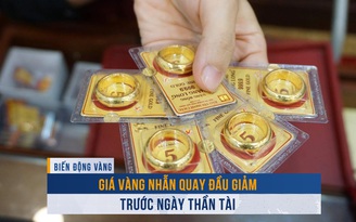 Biến động vàng ngày 6.2: Giá vàng nhẫn bất ngờ quay đầu giảm trước ngày Thần tài