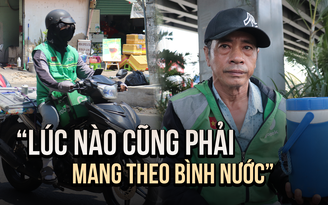 Mưu sinh giữa tiết trời nắng nóng, người lao động tìm cách chống chọi