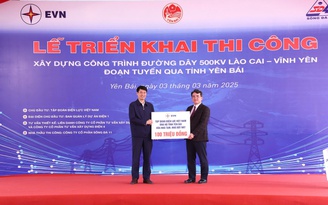 EVN khởi công đường dây 500 kV Lào Cai - Vĩnh Yên, đóng điện trước 2.9