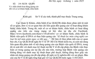 Bộ Y tế chỉ đạo kiểm tra quảng cáo dịch vụ 'lọc máu giảm đột quỵ'