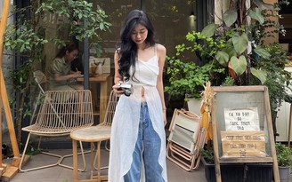 Hạ nhiệt ngày hè với những chiếc áo xẻ tà đầy tôn dáng