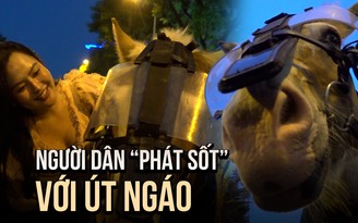 Người dân 'phát sốt' với Út Ngáo tại buổi sơ duyệt diễu binh, diễu hành