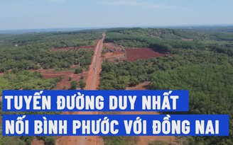 [FLYCAM] Toàn cảnh tuyến đường duy nhất nối Bình Phước với Đồng Nai