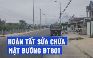 Đà Nẵng: Mặt đường ĐT601 bị hư hỏng đã được khắc phục 