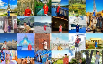 Dự án đưa 100 áo dài qua 100 quốc gia của nam ca sĩ - blogger Việt