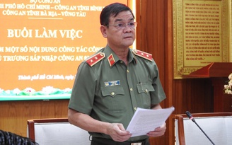 Chuẩn bị cho việc sáp nhập công an 3 địa phương thành Công an TP.HCM
