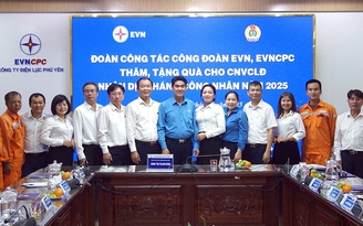 Công đoàn EVN và EVNCPC thăm, làm việc tại PC Phú Yên nhân Tháng Công nhân 2025