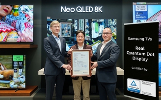 TV QLED của Samsung đạt chứng nhận 'màn hình chấm lượng tử đích thực' từ TÜV Rheinland