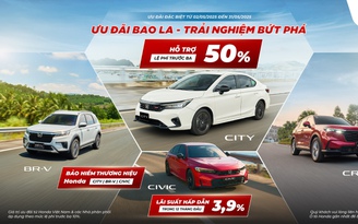 Honda Việt Nam tung ưu đãi hấp dẫn cho khách hàng mua ô tô trong tháng 5.2025