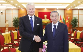 Tổng Bí thư Tô Lâm tiếp Tổng thống Lithuania Gitanas Nauseda
