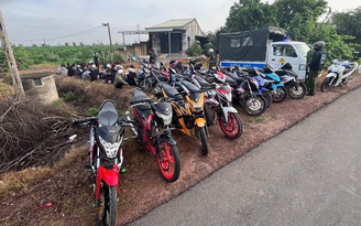 Tạm giữ 30 xe máy của nhóm thiếu niên 'săn mây' gây mất trật tự
