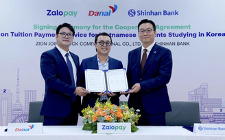 Zalopay hợp tác Danal và Shinhan Bank ra mắt dịch vụ thanh toán học phí quốc tế