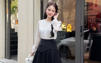 Chân váy lưới - điểm chạm của vẻ đẹp thanh thoát