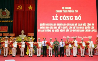 Công an TP.Cần Thơ sau sáp nhập có 1 giám đốc, 9 phó giám đốc