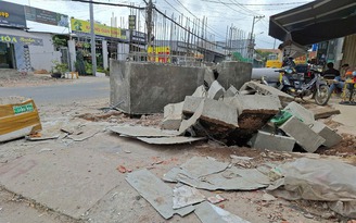 Công trình thi công ì ạch, ảnh hưởng người dân