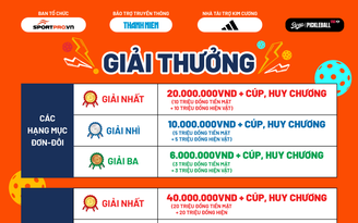 Pickleball Sportpro.vn Khánh Hòa mở rộng 2025: Giải thưởng ấn tượng, dàn nhà tài trợ đẳng cấp